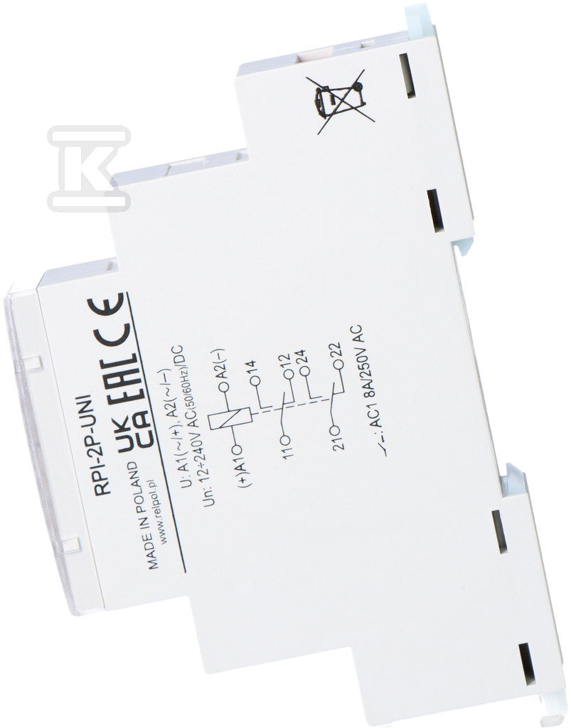 Przekaźnik instalacyjny RPI-2P-UNI