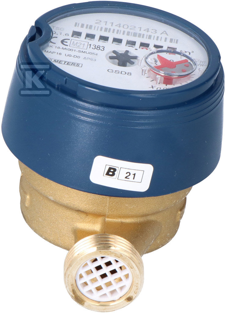 Wodomierz jednostrumieniowy suchobieżny antymagnetyczny, typu GSD8-I,Tmax:50°C,L=110mm GSD8-I 1/2'' AF Q3-1,6 m3/h DN 15 MID R100/R50 AM