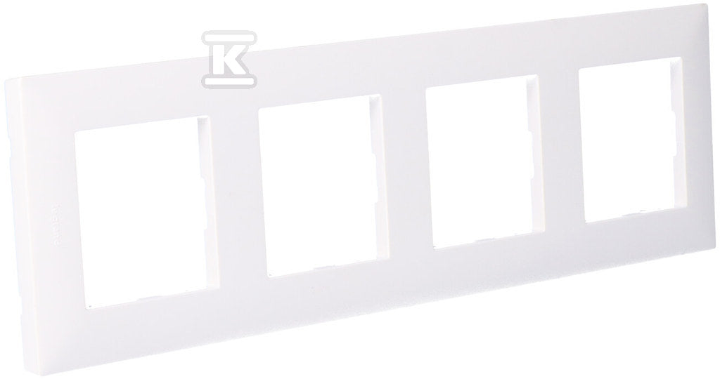 Ramka poczwórna 4x - kolor biały, NILOE STEP