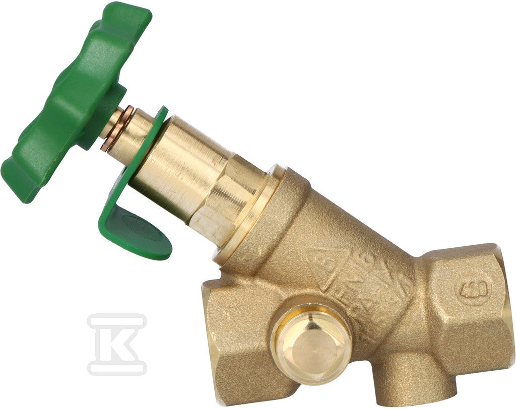 Zawór skośny DN15, typ 1603, GW 1/2" z niewznoszącym trzpieniem, odcinający, antyskażeniowy z możliwością nadzoru i odwodnieniem