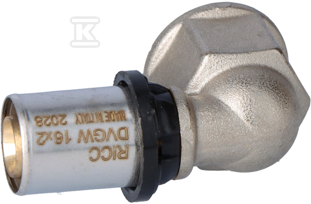 Kolano podłączeniowe PURMO CLEVERFIT z gwintem wewnetrznym 16x1/2" GW