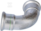 Kolano 90° Inox - 28