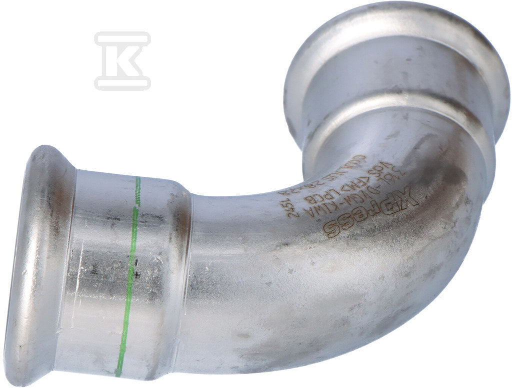 Kolano 90° Inox - 28