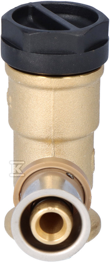 Kolano ścienne mosiężne GW ultraPRESS - 16 Rp1/2" L = 52.5 mm