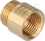 Przedłużka mosiężna 1/2" 15 mm żółta Onnline
