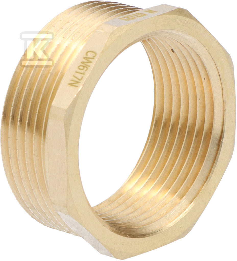 Redukcja mosiężna 6/4"x5/4" żółta