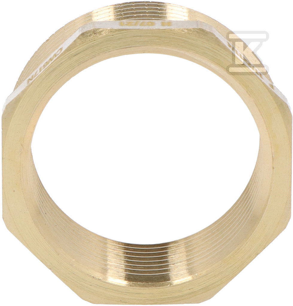 Redukcja mosiężna 6/4"x5/4" żółta