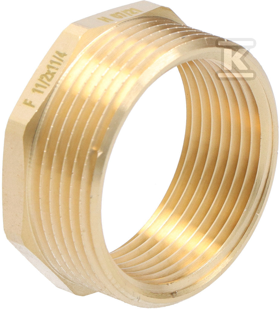 Redukcja mosiężna 6/4"x5/4" żółta