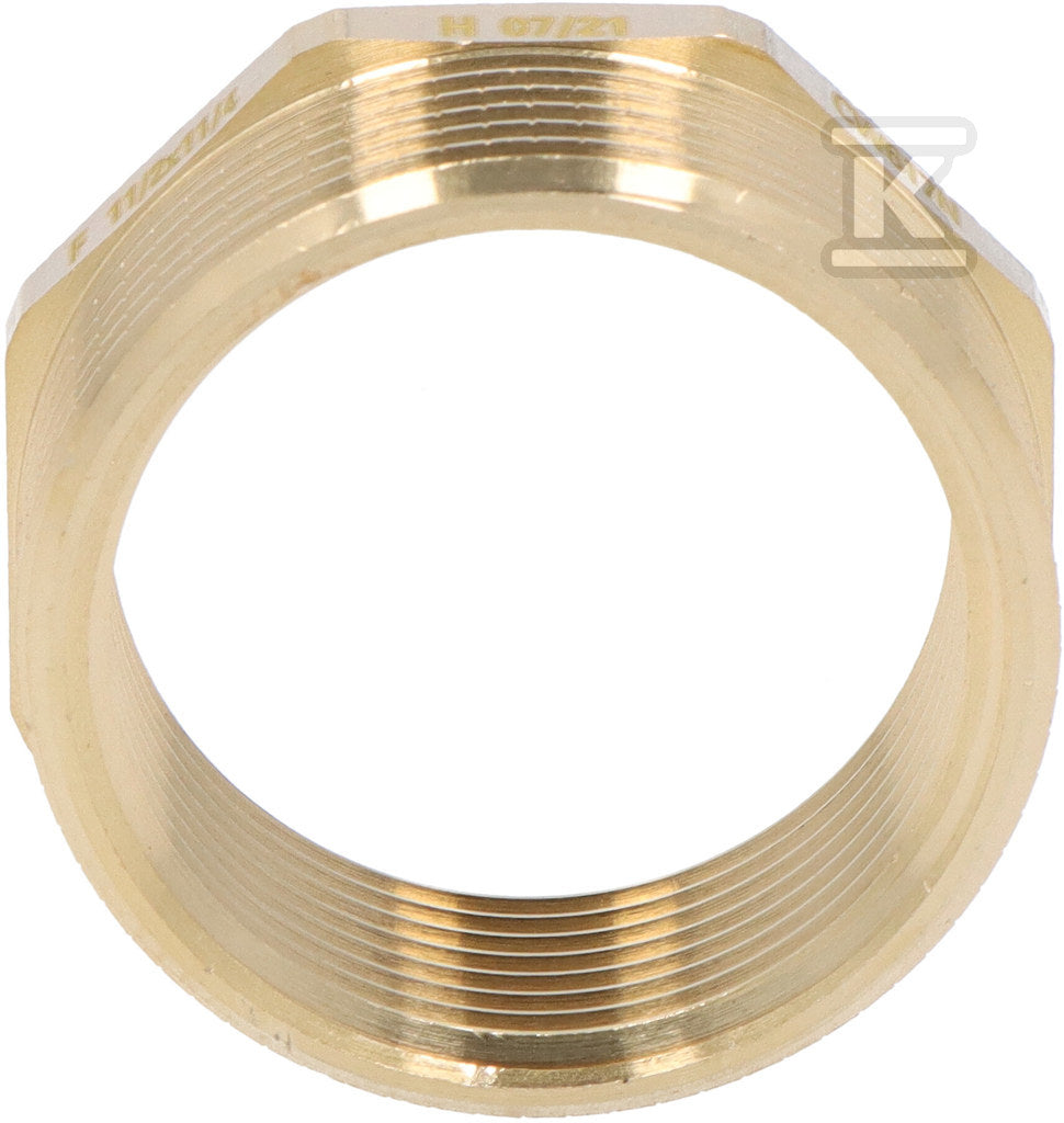 Redukcja mosiężna 6/4"x5/4" żółta