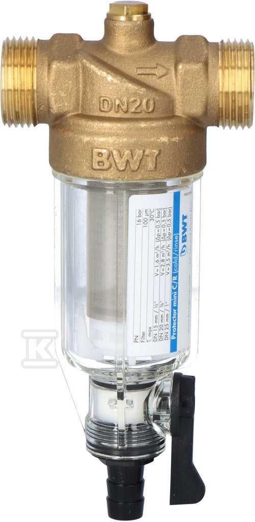 Filtr mechaniczny BWT PROTECTOR MINI C/R 3/4"