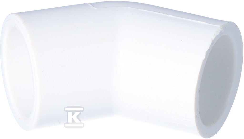 Kolano 45˚ KW/KW PVC-U 1/2"