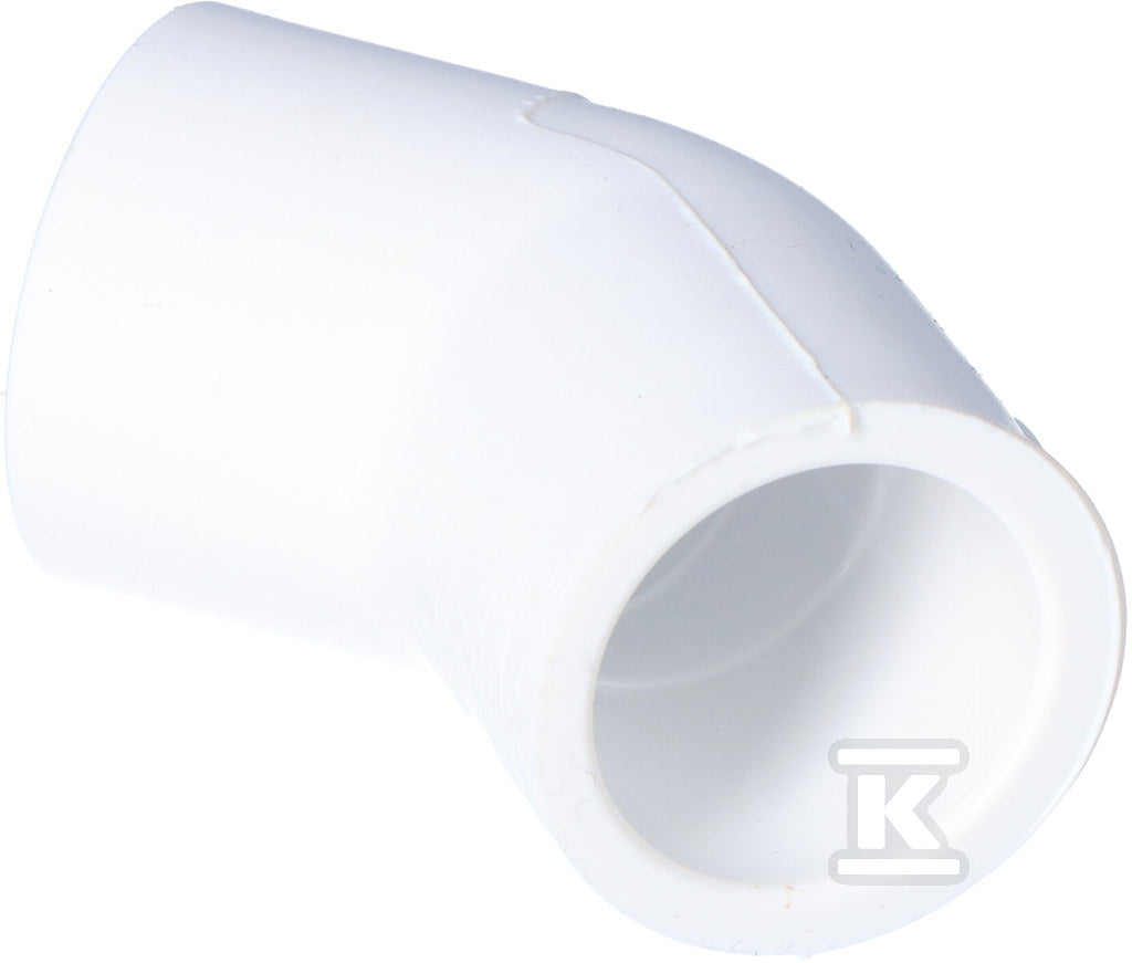 Kolano 45˚ KW/KW PVC-U 1/2"