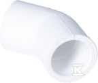 Kolano 45˚ KW/KW PVC-U 1/2"