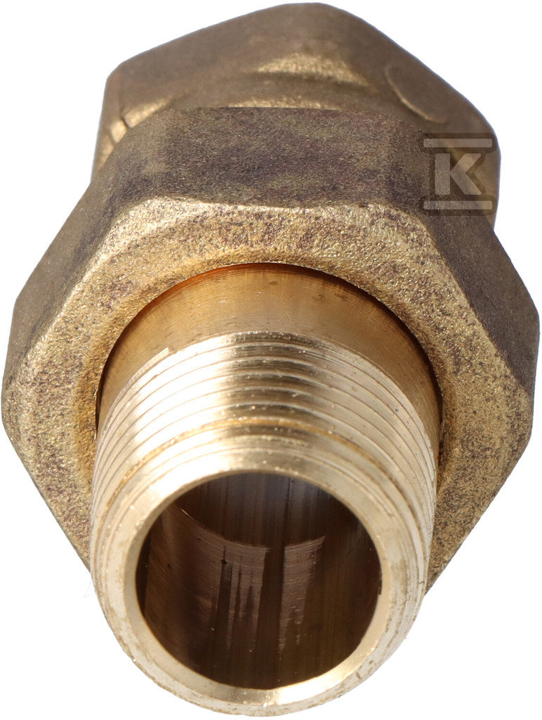 Śrubunek Twist prosty długi 1/2" mosiądz