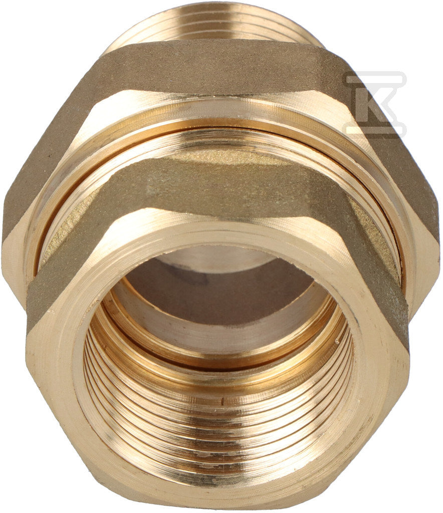 Śrubunek Twist prosty krótki 1" o-ring mosiądz