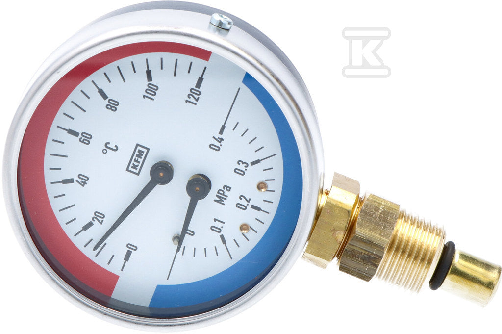 Termomanometr WP80R R1/2 0,4 MPa/120 ST.C