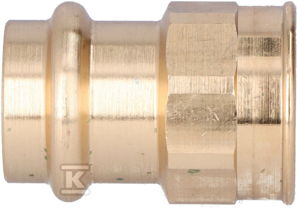 Mufa przejściowa, 22x3/4 brąz B Press