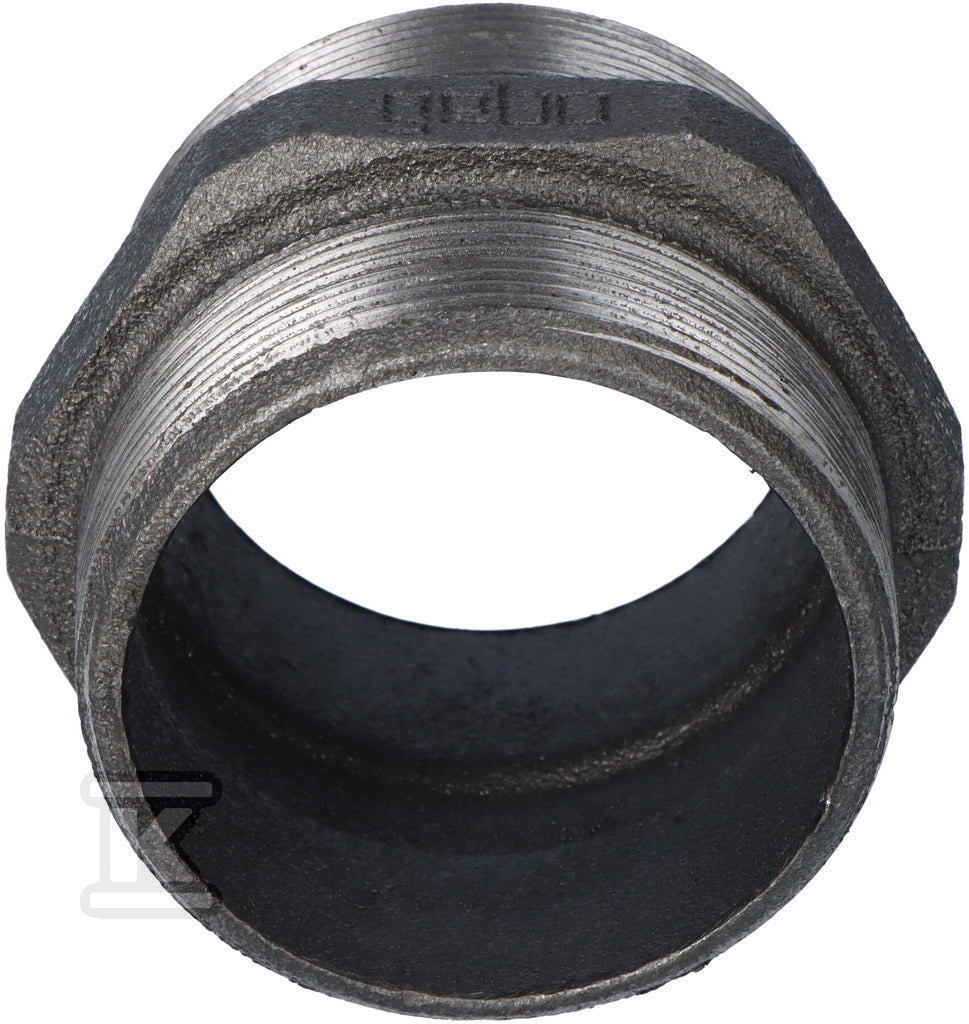 Nypel wkrętny równoprzelotowy 2.5" czarny N8, NR 38, NR 280