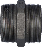 Nypel wkrętny równoprzelotowy 2.5" czarny N8, NR 38, NR 280