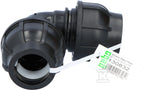 Kolano zaciskowe PP 90st. 32x32 PN16, do rur PE, kolor czarny