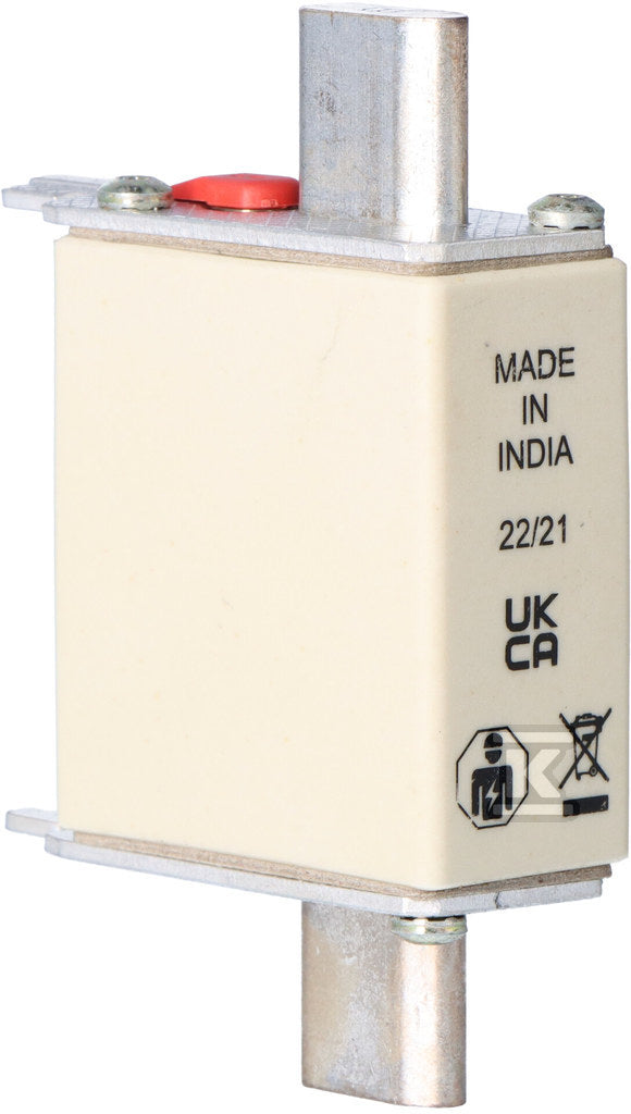 Wkładka bezpiecznikowa, LV, 35 A, AC 500 V, NH000, gL/gG, IEC, podwójny wskaźnik