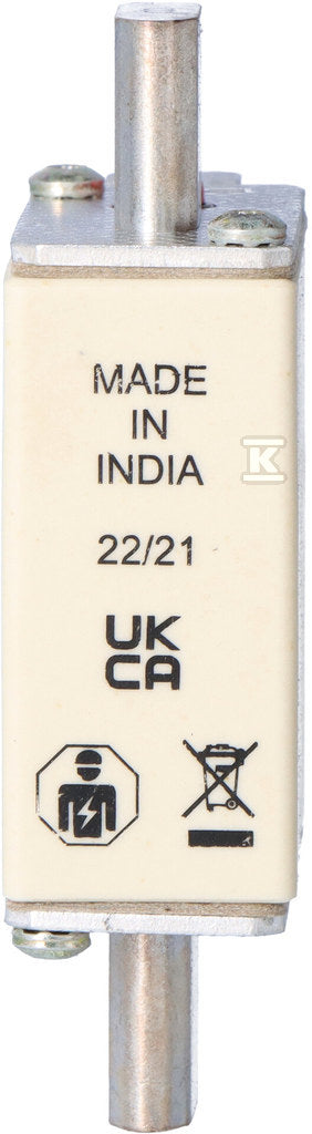 Wkładka bezpiecznikowa, LV, 35 A, AC 500 V, NH000, gL/gG, IEC, podwójny wskaźnik