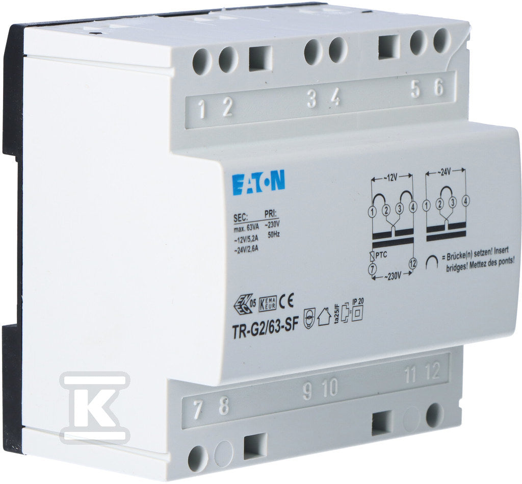 Trafo 230V, wyjście 12-24 V, 5, 2-2, 6 A TR-G2/63-SF
