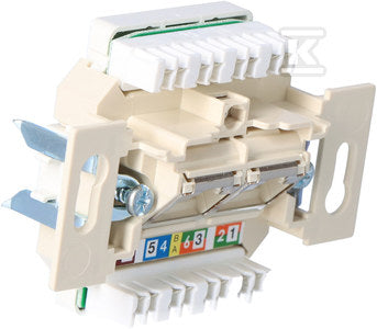 Gniazdo komputerowego UAE podwójego (RJ11, RJ12, RJ45), kat. 5e, One.Platforme