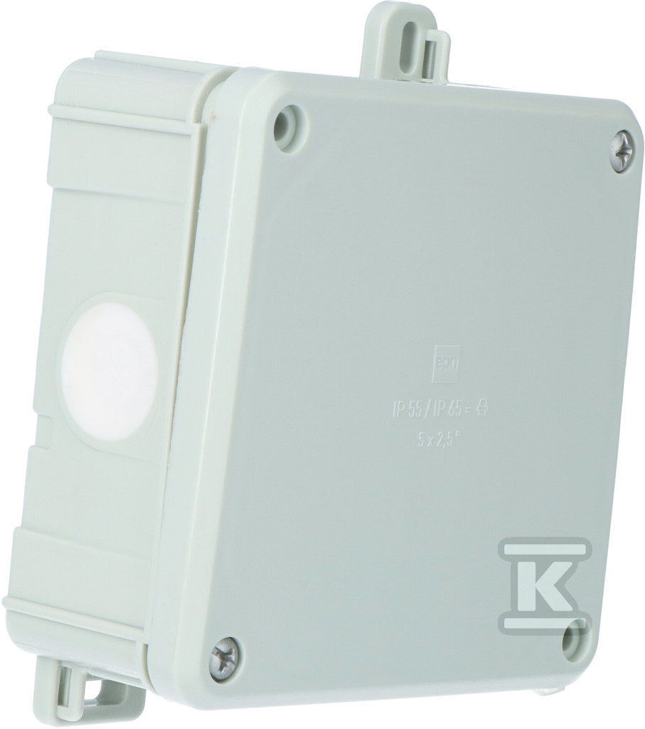 Puszka 2K IP55 / IP65 98x98x46,, 4xPG 13,5, Szara