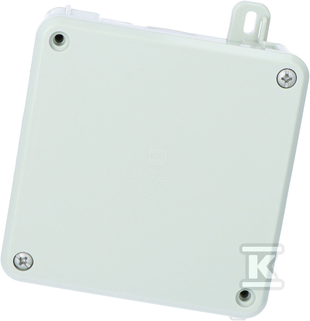 Puszka 2K IP55 / IP65 98x98x46,, 4xPG 13,5, Szara