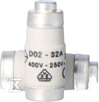 Wkładka topikowa D02 gG 32A 400VAC