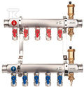 Zespół rozdzielaczy BASE INOX K2MINI PLUS-8 G1"-G3/4" n=8