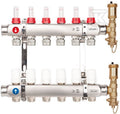 Zespół rozdzielaczy BASE INOX K5 PLUS-8 G1"-G3/4" n=8