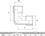 V-PEX Kolanko GZ-GW 3/4'' mosiądz
