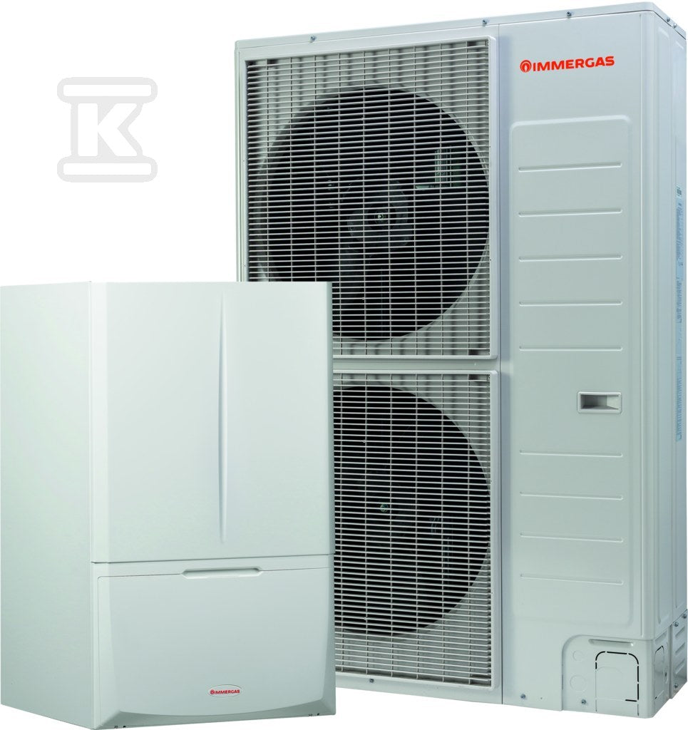 Pompa ciepła powietrzna hybrydowa split Magis Combo 14 Plus V2 T - 12,5 kW, 3 fazowa, 400 V