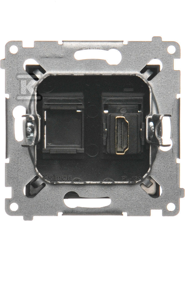 Gniazdo HDMI (moduł), czarny mat Simon54