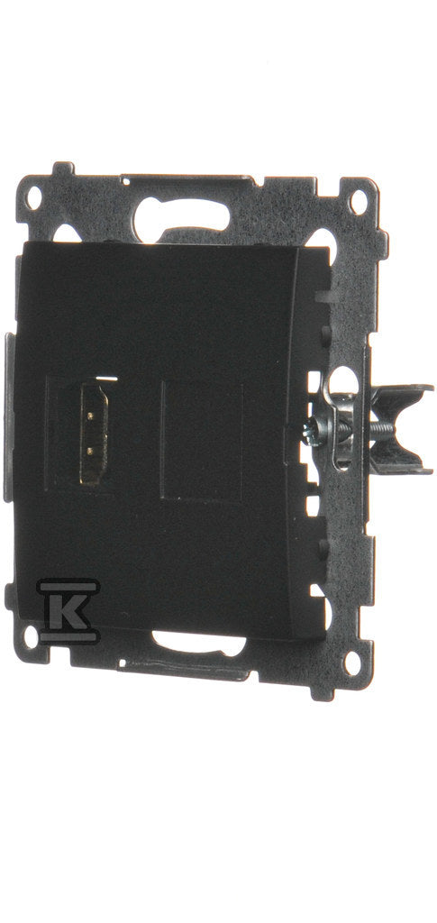 Gniazdo HDMI (moduł), czarny mat Simon54