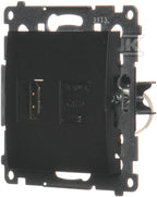Gniazdo HDMI + RJ45 kat.6. (moduł), czarny mat Simon54