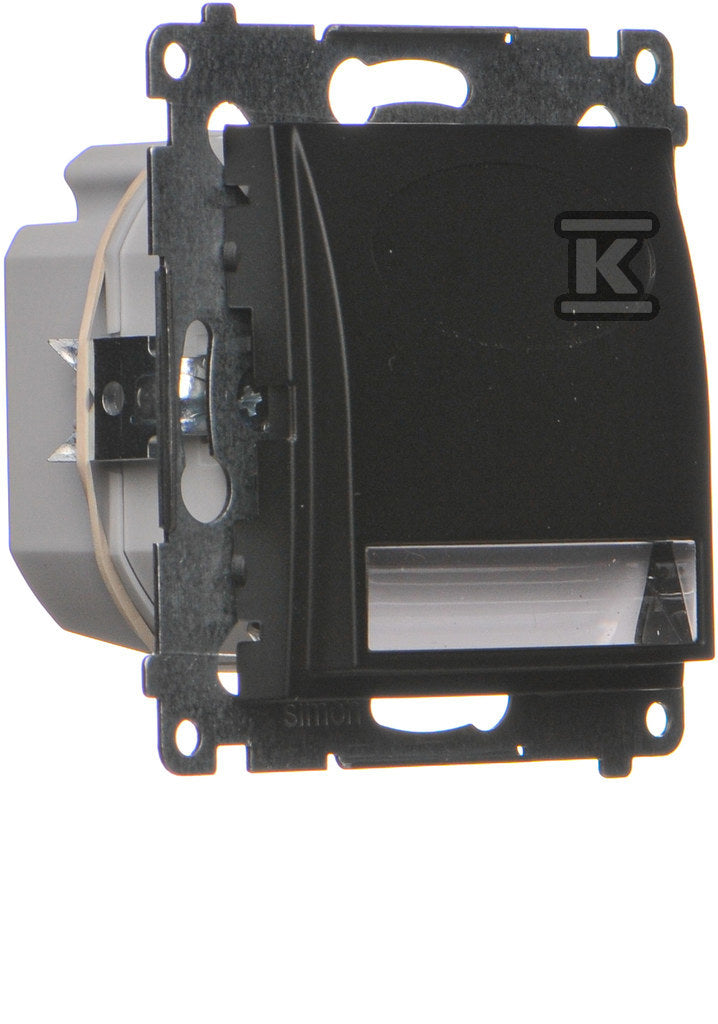 Oprawa oświetleniowa LED, 230V AC, 1.1W, białe ciepłe 3100 K, czarny mat Simon54