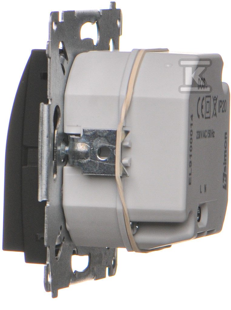 Oprawa oświetleniowa LED, 230V AC, 1.1W, białe ciepłe 3100 K, czarny mat Simon54