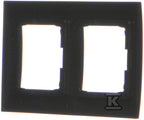 Ramka 2-krotna PREMIUM do puszek karton-gips IP20 / IP44, czarny mat Simon54