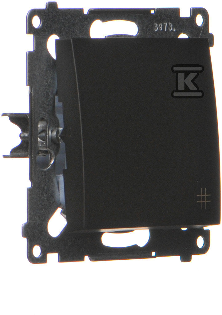 Łącznik krzyżowy (moduł) 10AX, 250V~, szybkozłącza, czarny mat Simon54