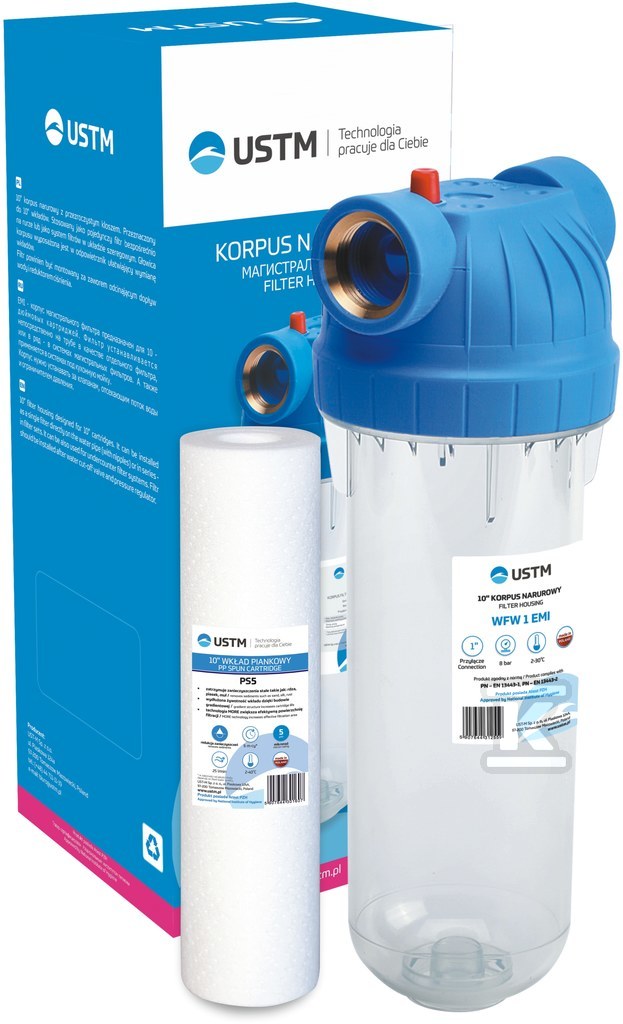 Korpus EMI 10" z przyłączem 3/4" z wkładem mechanicznym bez akcesoriów