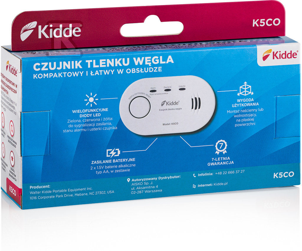 Czujnik czadu Kidde K5CO