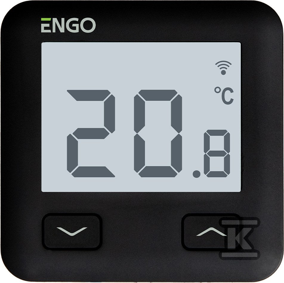Regulator temperatury bezprzewodowy ENGO E10B230WIFI 230V tygodniowy podtynkowy czarny Internetowy