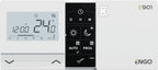 Regulator temperatury przewodowy ENGO E901 bateryjny programowalny tygodniowy natynkowy biały