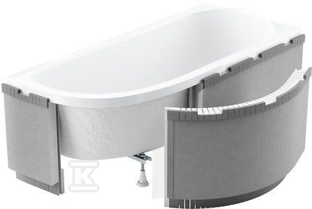 Obudowa podpłytkowa LED 1.040-led 240x58 cm do wanien półokrągłych