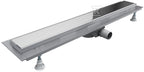 Odpływ liniowy OLSL90 / ST-LOW Standard Plus 90x8x7 cm "Base-Low", z maskownicą Steel