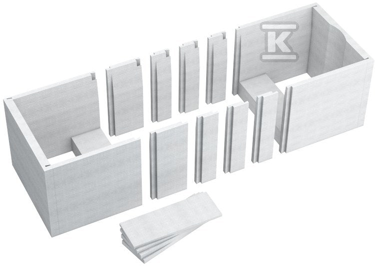 Nośnik do wanien prostokątnych 1.031 Stabilsound 140-180x75x61 cm
