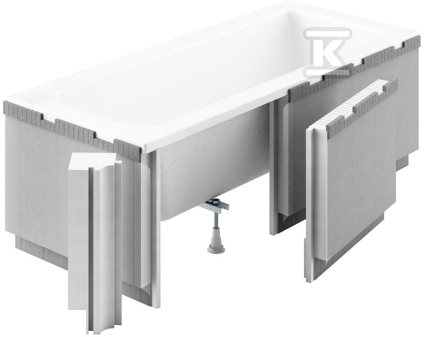 Obudowa podpłytkowa LED 1.041-led 170+90x58 cm do wanien prostokątnych